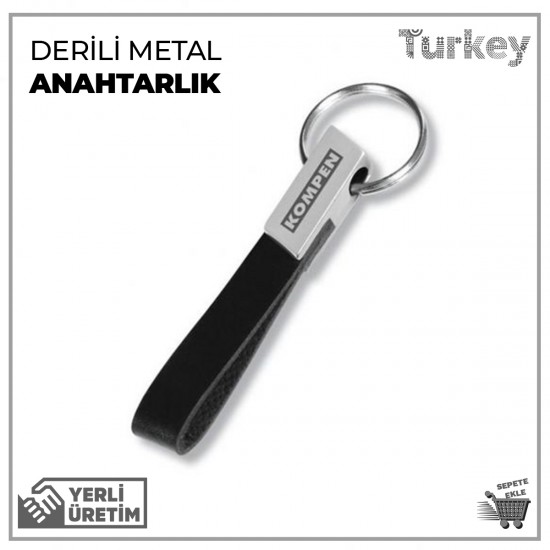 Metal Başlıklı Termo Deri Anahtarlık